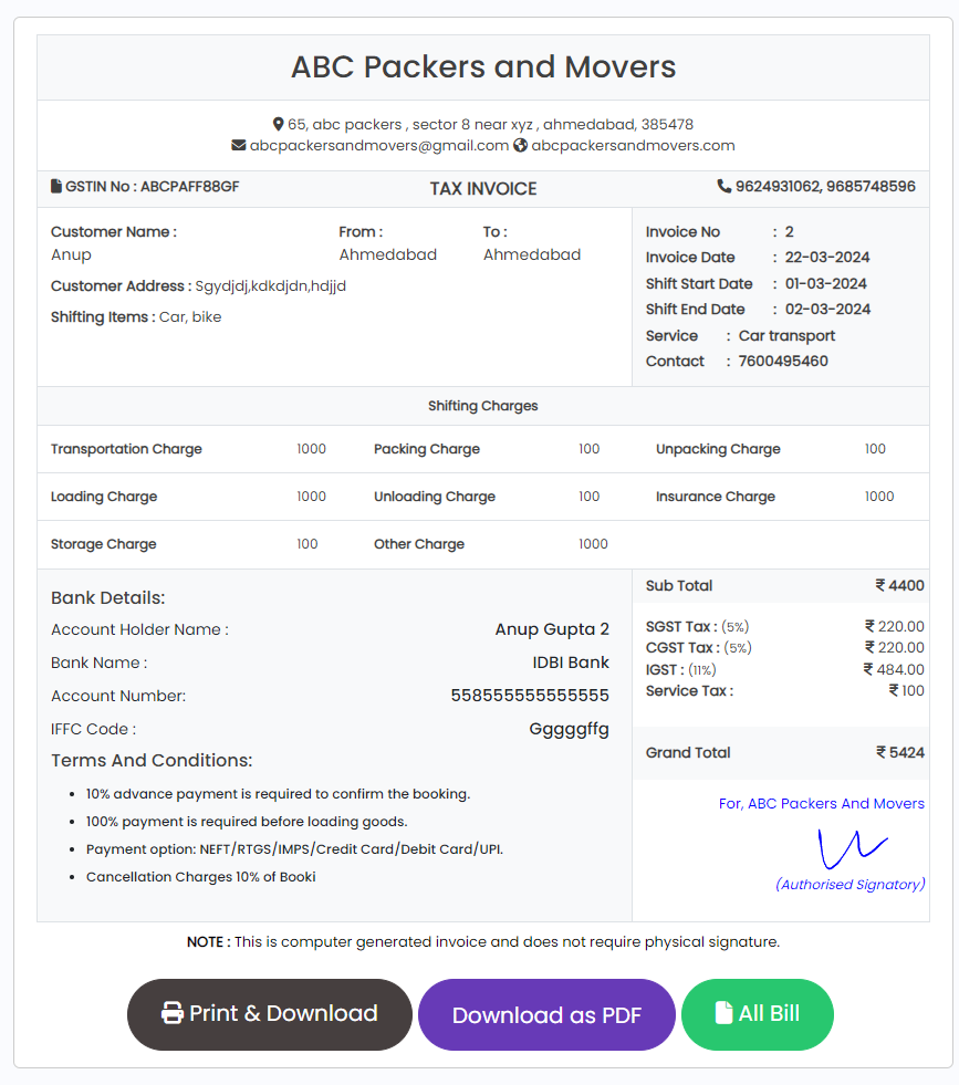 Invoice